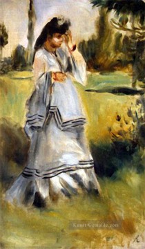 Renoir Malerei - Frau in einem Park Pierre Auguste Renoir